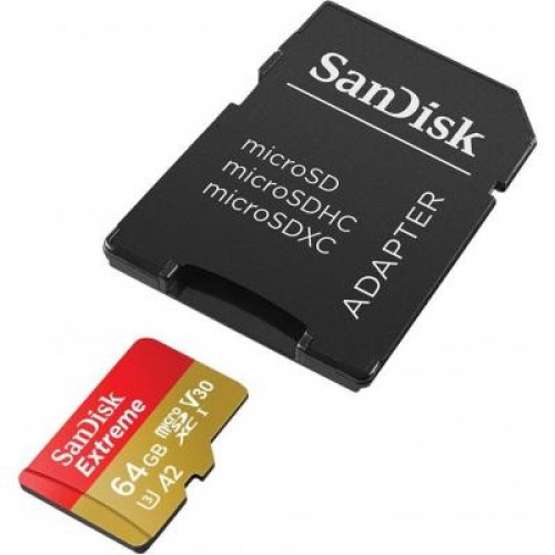 Карта памяти SanDisk 64GB microSDXC class 10 UHS-I U3 Extreme Pro V30 (SDSQXA2-064G-GN6MA)