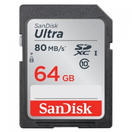 Карта памяти SanDisk 64GB SDXC Class 10 UHS-I (SDSDUNC-064G-GN6IN)