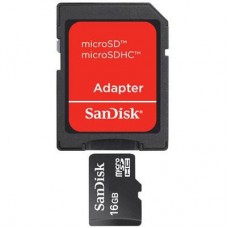 Карта памяти SanDisk 16Gb microSDHC class 4 (SDSDQM-016G-B35A)