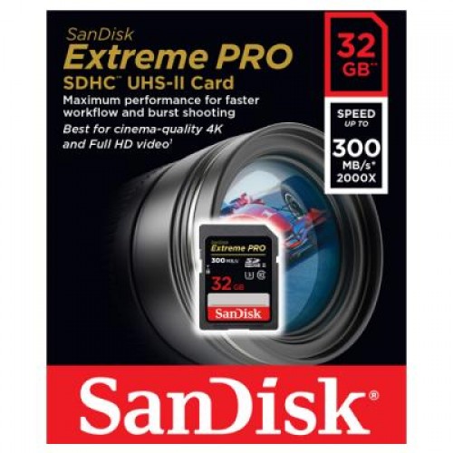 Карта памяти SanDisk 32GB SDHC class 10 UHS-I U3 (SDSDXPK-032G-GN4IN)