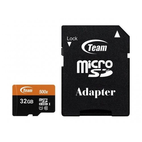 Карта памяти TEAM 32 GB microSDHC UHS-I + SD Adapter TUSDH32GUHS03