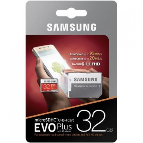 Карта памяти Samsung 32GB microSD class 10 UHS-I Evo Plus (MB-MC32GA/RU)