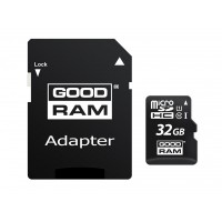 Карта памяти GOODRAM 32 GB microSDHC class 10 UHS-I + SD Adapter M1AA-0320R11