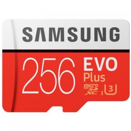 Карта памяти Samsung 256GB microSDXC class 10 UHS-I U3 Evo Plus (MB-MC256GA/RU)