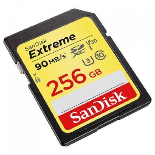 Карта памяти SanDisk 256GB SDXC class 10 V30 A1 UHS-I U3 4K Extreme (SDSDXVF-256G-GNCIN)