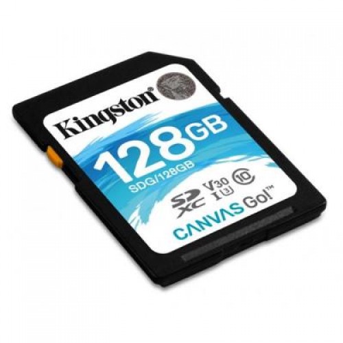 Карта памяти Kingston 128GB SDXC class 10 UHS-I U3 (SDG/128GB)