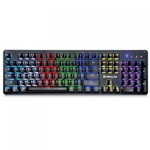 Клавиатура REAL-EL M47 RGB, black