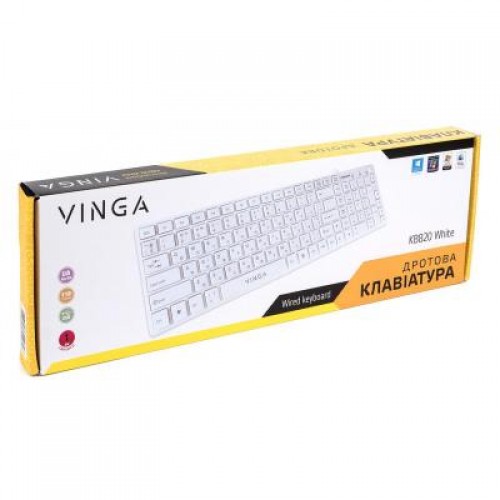 Клавиатура Vinga KB820White