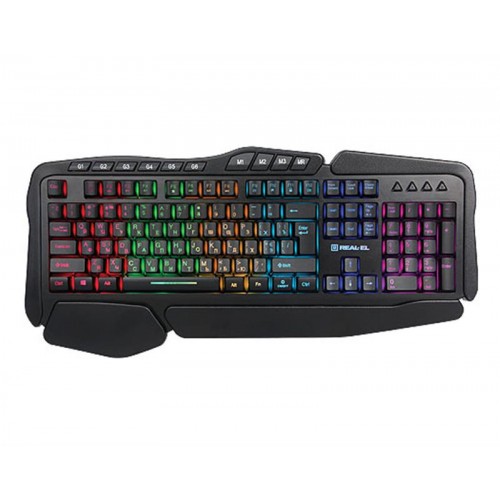 Клавиатура REAL-EL Gaming 8900 RGB Macro USB черный UAH