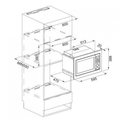 Микроволновая печь Franke FMW 250 SM G XS (131.0264.294)