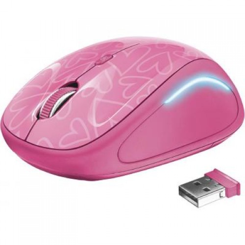 Мышь Trust Yvi FX wireless mouse pink (22336)