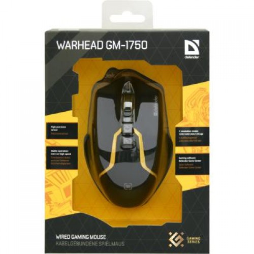 Мышь Defender Warhead GM-1750 USB Black (52750)