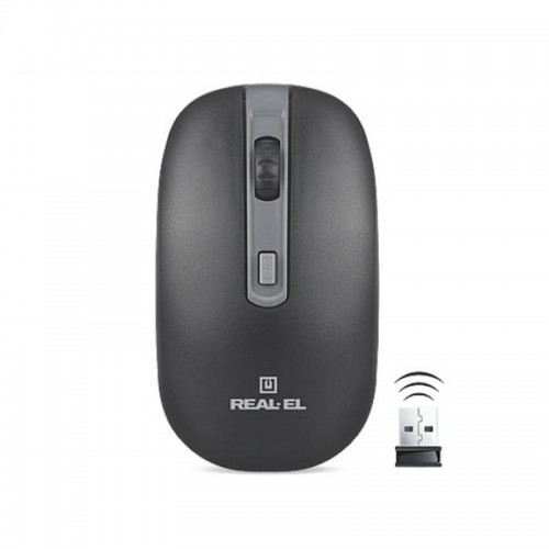 Мышь REAL-EL RM-303 Wireless Black/Grey USB