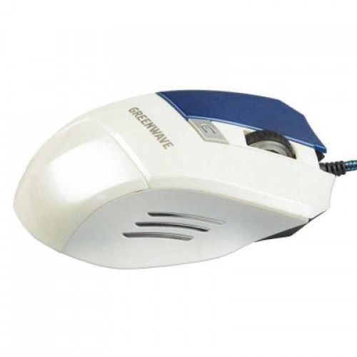 Мышь Greenwave MX-555L USB, white-blue (R0013757)