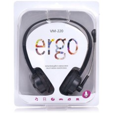 Наушники Ergo VM-220 Black (5965708)