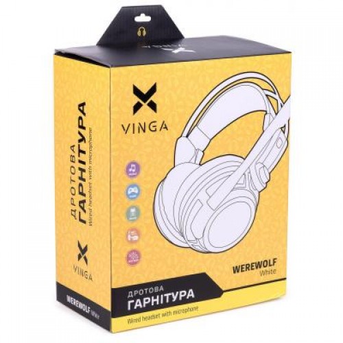 Наушники Vinga WereWolf White Gaming (WereWolf White)