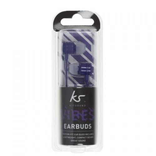 Наушники KitSound KS Vibes Earphones Purple (KSVIBPU)