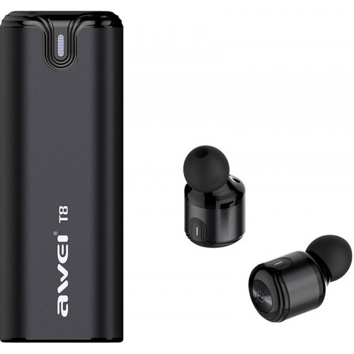 Наушники AWEI T8 Twins Earphones Black