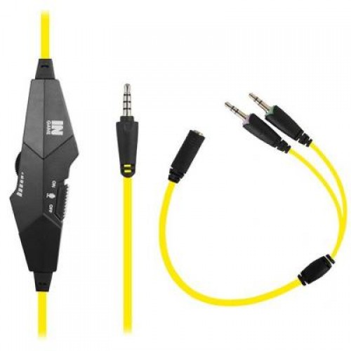 Наушники GEMIX N4 Black-Yellow Gaming