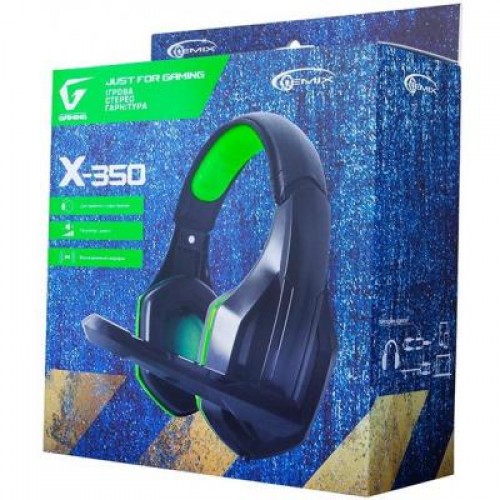 Наушники GEMIX X-350 black-green