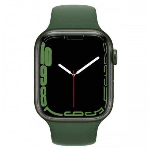 Apple Watch Series 7 41mm Green Aluminum Case with Clover Sport Band MKN03UL/A