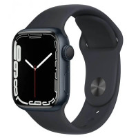 Apple Watch Series 7 41mm Midnight Aluminum Case with Midnight Sport Band MKMX3UL/A