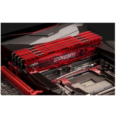 Память Crucial DIMM 4Gb DDR4 PC2400 Ballistix Sport LT Red (BLS4G4D240FSE)