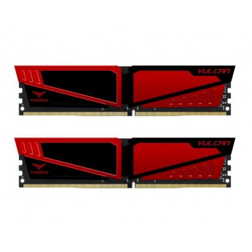 Память Team DIMM 16Gb KIT(2x8Gb) DDR4 PC2400 Vulcan Red (TLRED416G2400HC14DC01)