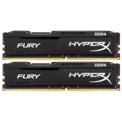 Модуль DDR4 2x4GB/2666 Kingston HyperX FURY Black (HX426C15FBK2/8)