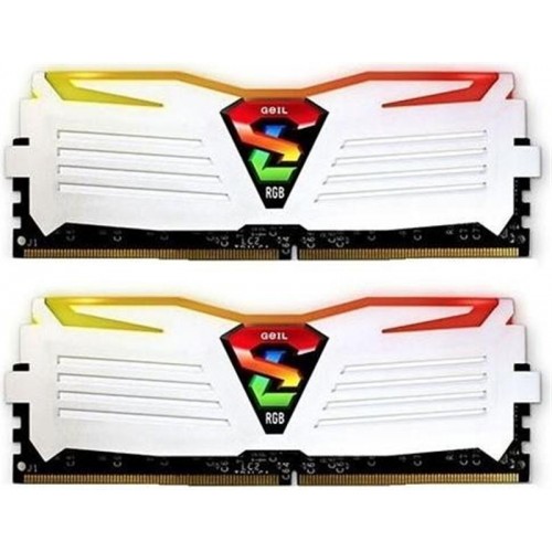 Модуль DDR4 2x8GB/2400 Geil Super Luce White RGB LED (GLWC416GB2400C16DC)