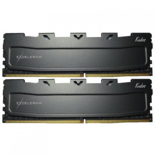 Модуль DDR4 16GB (2x8GB) 2400 MHz Black Kudos eXceleram (EKBLACK4162415AD)