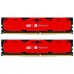 Модуль DDR4 16GB (2x8GB) 2400 MHz Iridium Red GOODRAM (IR-R2400D464L15S/16GDC)