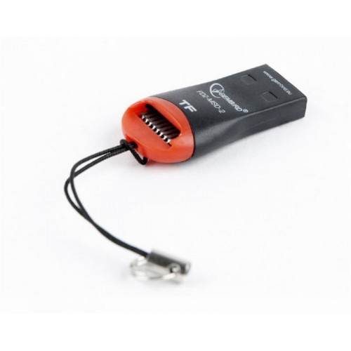 Кардридер Gembird (FD2-MSD-2) Black/Red USB-MicroSD