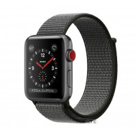 Apple Watch Series 3 (GPS + Cellular) 38mm Space Gray Aluminum w. Dark Olive Sport L. (MQJT2)