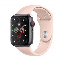 Apple Watch Series 5 (GPS+CELLULAR) 44mm Space Gray Aluminum Case with Sport Band Pink Sand