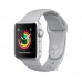 Apple Watch Series 3 (GPS) 38mm Silver Aluminum w. Fog Sport B. - Silver (MQKU2)