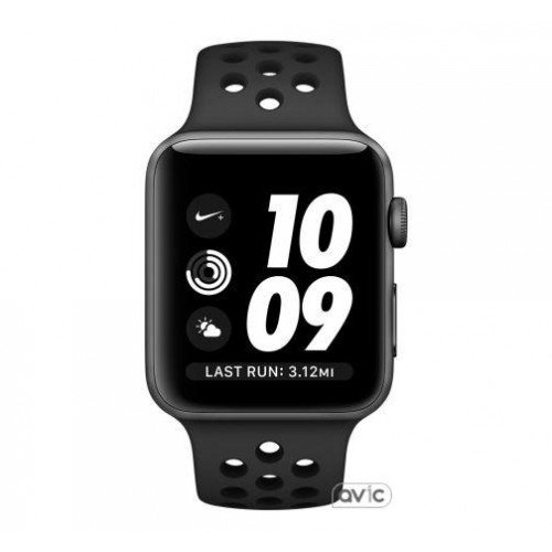 Apple Watch Nike+ 38mm Space Gray Aluminum Case with Anthracite/Black Nike Sport Band (MQ162)