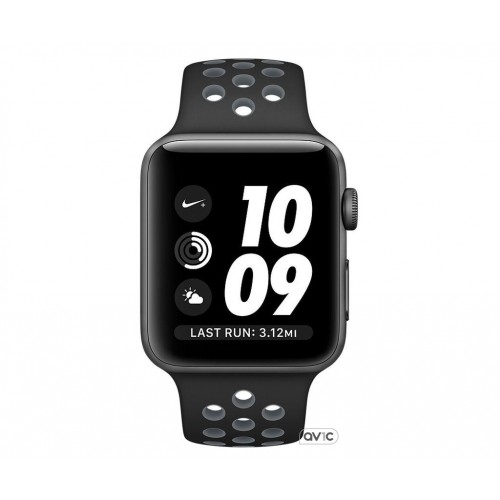 Apple Watch Nike+ Series 2 38mm Space Gray Aluminum Case with Black/Cool Gray Nike Sport Band (MNYX2)