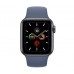 Apple Watch Series 5 (GPS) 40mm Space Gray Aluminum Case with Sport Band Alaskan Blue