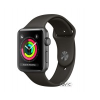 Apple Watch Series 3 (GPS) 42mm Space Gray Aluminum w. Gray Sport B. - Space Gray (MR362)