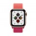Apple Watch Series 5 (GPS+CELLULAR) 40mm Gold Stainless Steel Case with Sport Loop Pomegranate