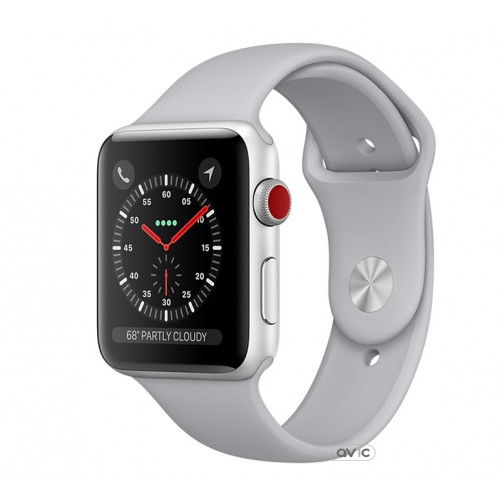 Apple Watch Series 3 (GPS + Cellular) 42mm Silver Aluminum w. Fog Sport B. (MQK12)