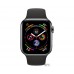 Apple Watch Series 4 GPS + Cellular 44mm Space Black Stainless Steel Case with Black Sport Band (MTX22)