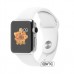 Apple Watch 38mm Stainless Steel Case with White Sport Band (MJ302)