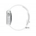 Apple Watch 38mm Stainless Steel Case with White Sport Band (MJ302)