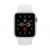 Apple Watch Series 5 GPS 40mm Silver Aluminum w. White b.- Silver Aluminum (MWV62)