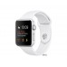 Apple Watch Series 1 42mm Silver Aluminum Case with White Sport Band (MNNL2)