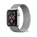 Apple Watch Series 4 (GPS+Cellular) 44mm Stainless Steel Case with Milanese Loop (MTV42, MTX12)