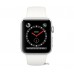 Apple Watch Series 3 (GPS + Cellular) 42mm Stainless Steel w. Soft White Sport B. (MQK82)