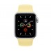 Apple Watch Series 5 (GPS) 44mm Silver Aluminum Case with Sport Band Lemon Cream